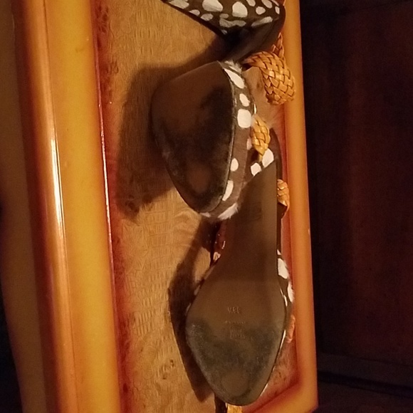 Brian Artwood Ponyhair Ankle Strap Sandals - Picture 3 of 3